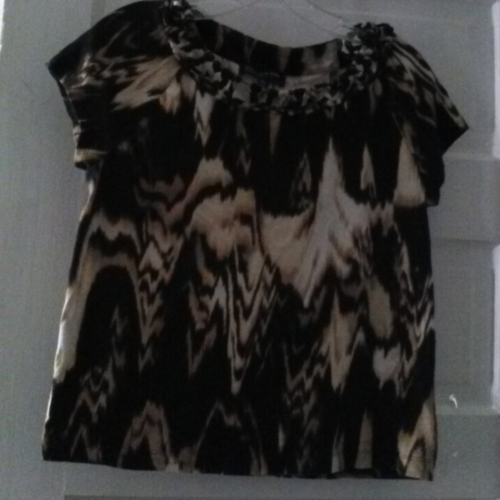 Jones New York Petite Cap Sleeve Top